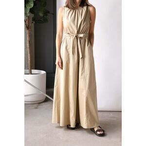 Xirena Rhiannan Birch Maxi Dress Casual Capsule Minimalist Pockets Size Medium